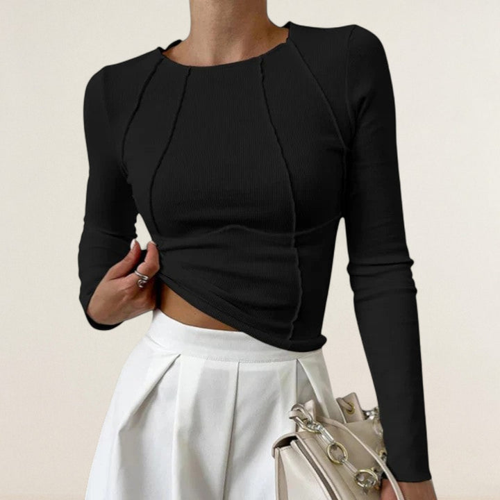 Sira – Ripp-Longsleeve Contour
