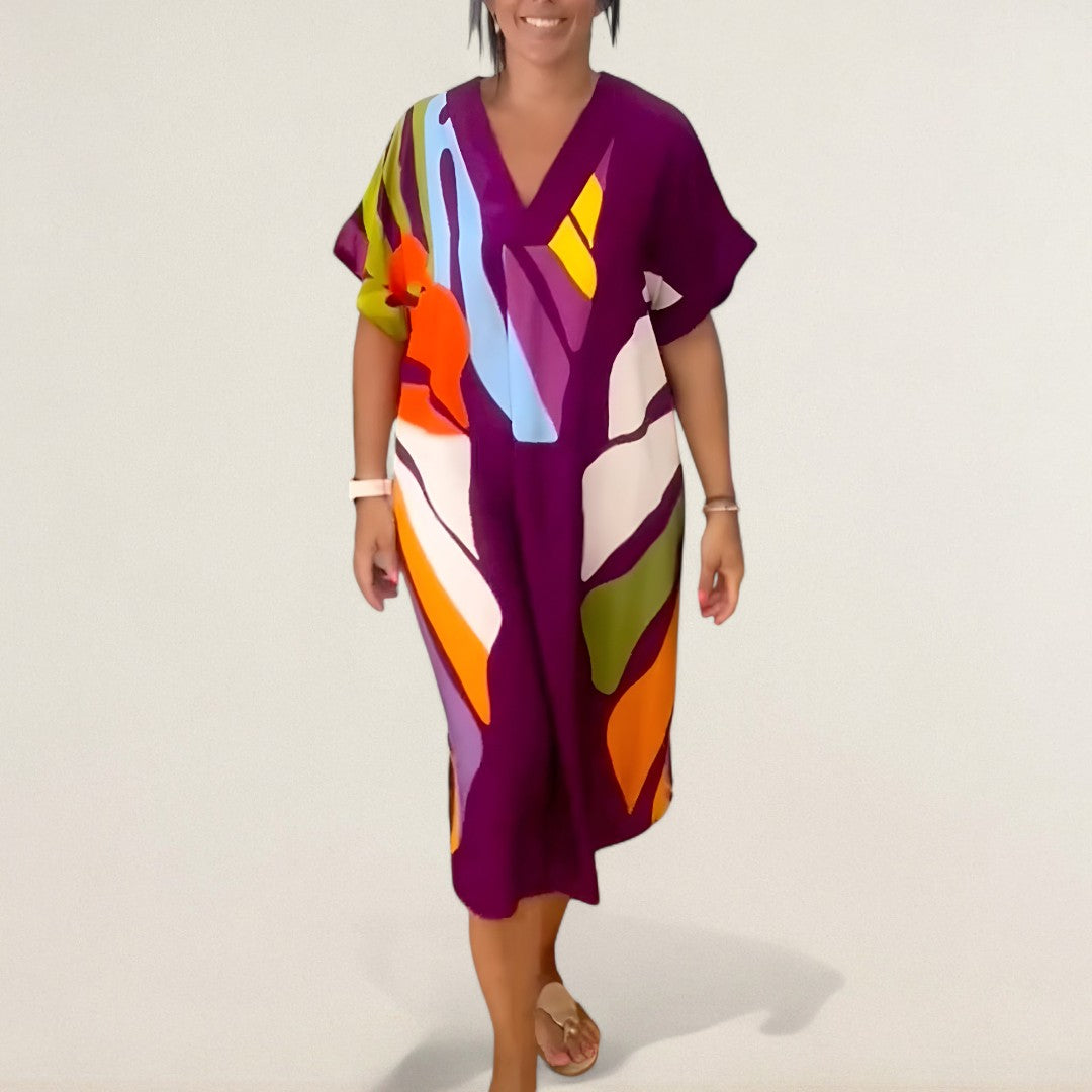 Mirella – Lockeres Kleid mit kunstvoller Ausstrahlig