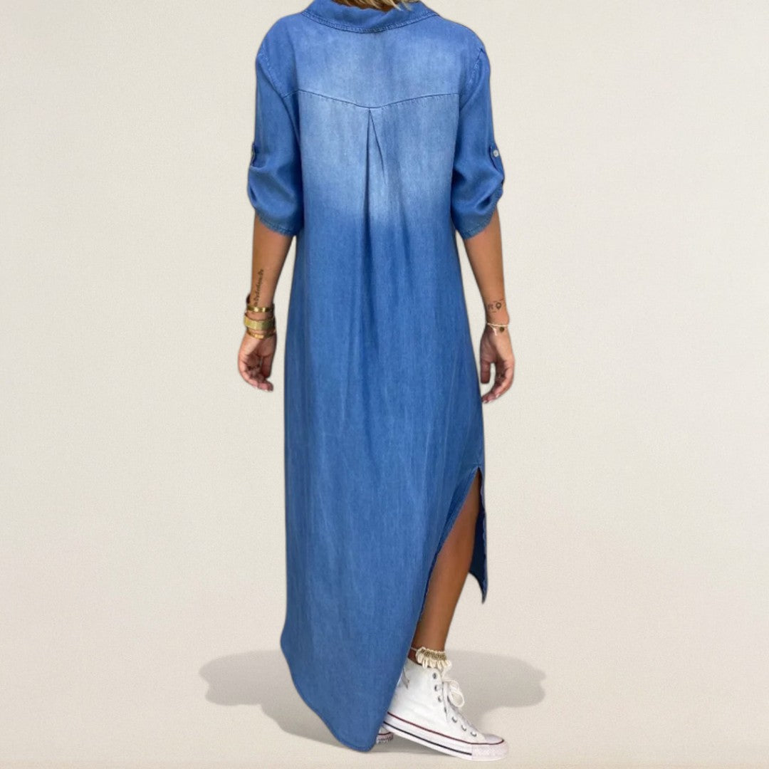 Mara – Lockeres Hemdkleid für jede Gelegenheit