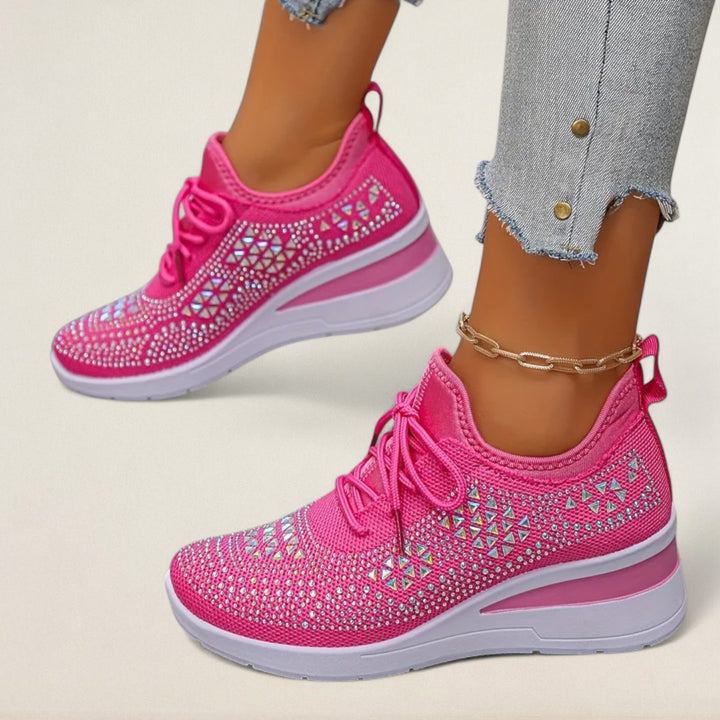 Ladina – orthopädischer Knit-Sneaker mit Glanzdetails