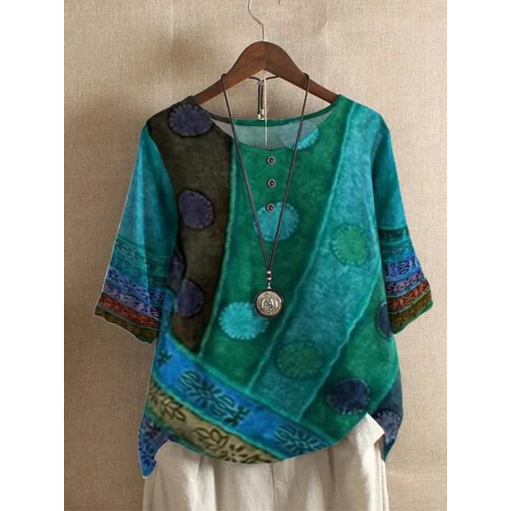 Valarie - Bohemian Kleurige Top