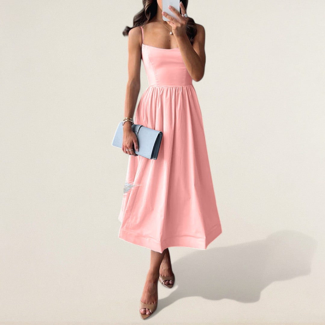 Noemi – Elegantes Trägerkleid mit schmeichelnder A-Linie