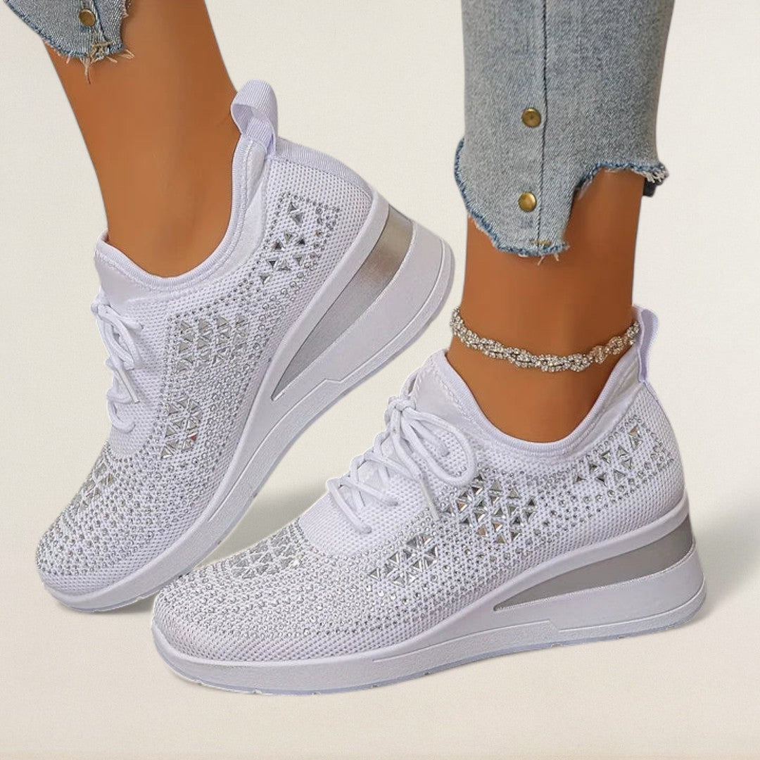 Ladina – orthopädischer Knit-Sneaker mit Glanzdetails