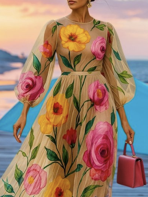 Maravilla – Geborduurde Bloemenjurk
