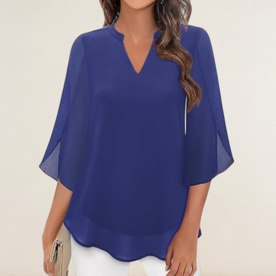 Claudia – Luftigi Bluse mit eleganter Linie
