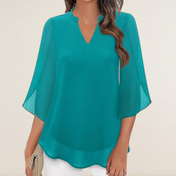 Claudia – Luftigi Bluse mit eleganter Linie