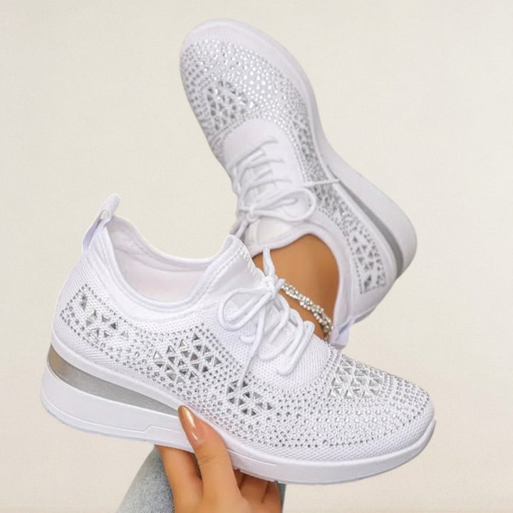 Ladina – orthopädischer Knit-Sneaker mit Glanzdetails
