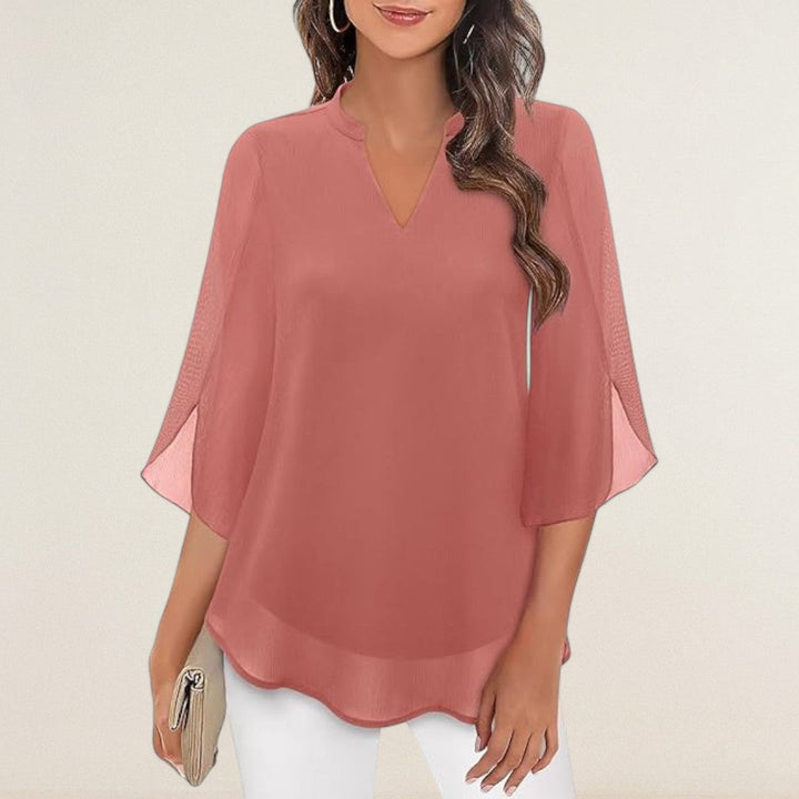 Claudia – Luftigi Bluse mit eleganter Linie