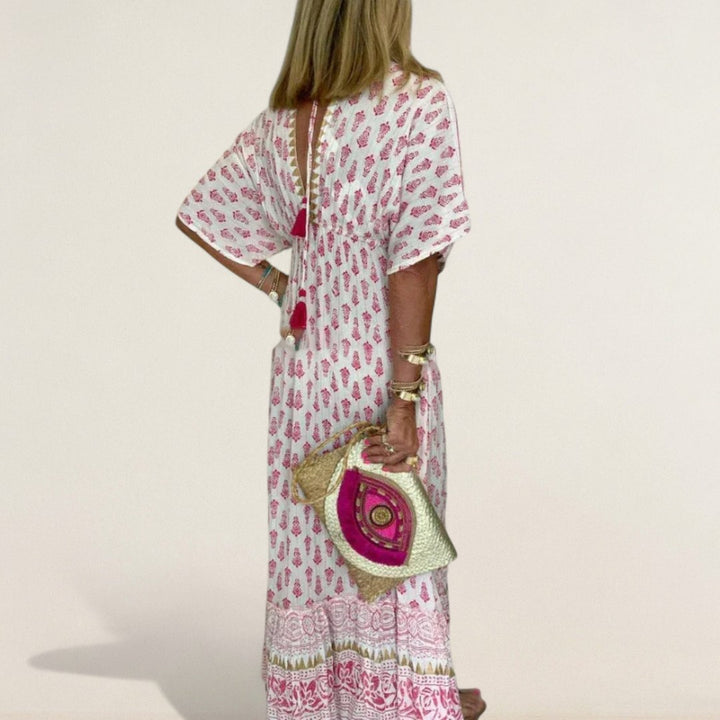Anina – luftigs Boho-Maxi mit Bordüre