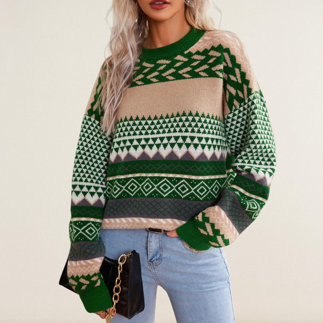 Tabea – Pullover mit grafischem Strickmuster