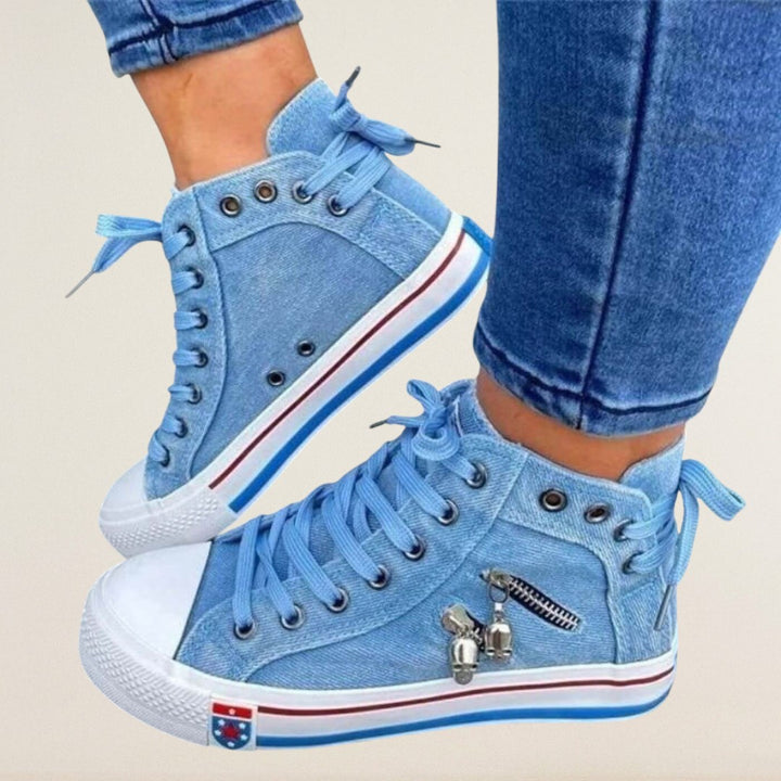Mara – orthopädischer Denim-High-Top mit urbanem Twist