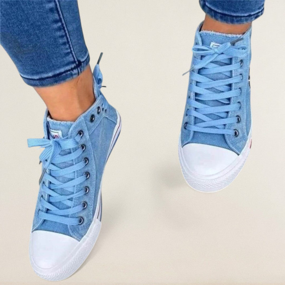Mara – orthopädischer Denim-High-Top mit urbanem Twist