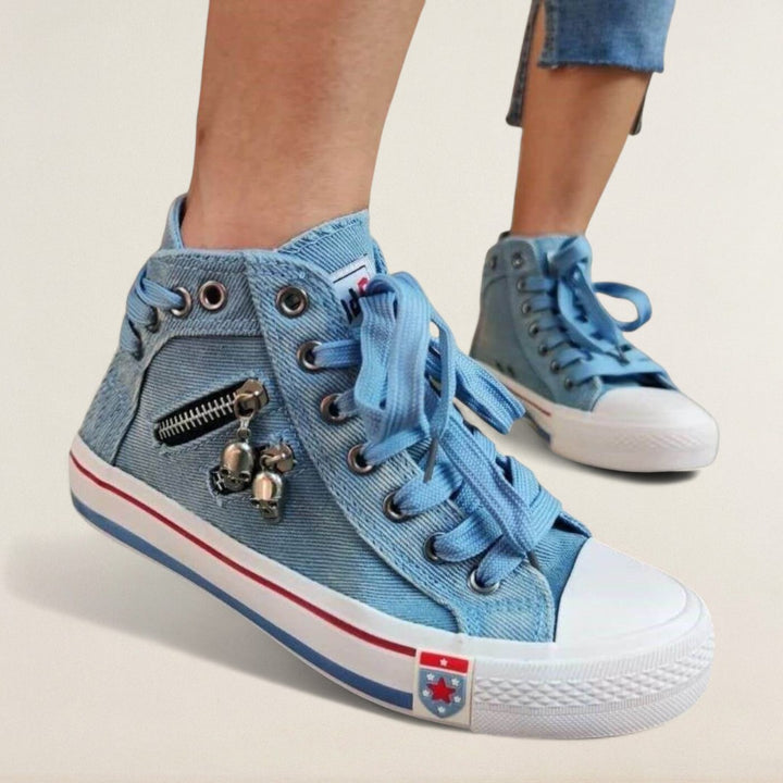 Mara – orthopädischer Denim-High-Top mit urbanem Twist