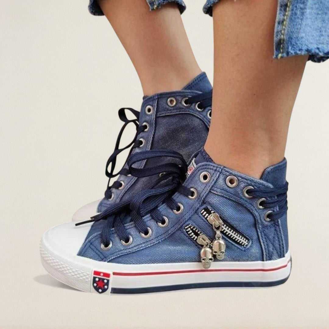 Mara – orthopädischer Denim-High-Top mit urbanem Twist
