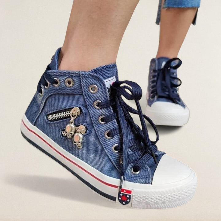 Mara – orthopädischer Denim-High-Top mit urbanem Twist