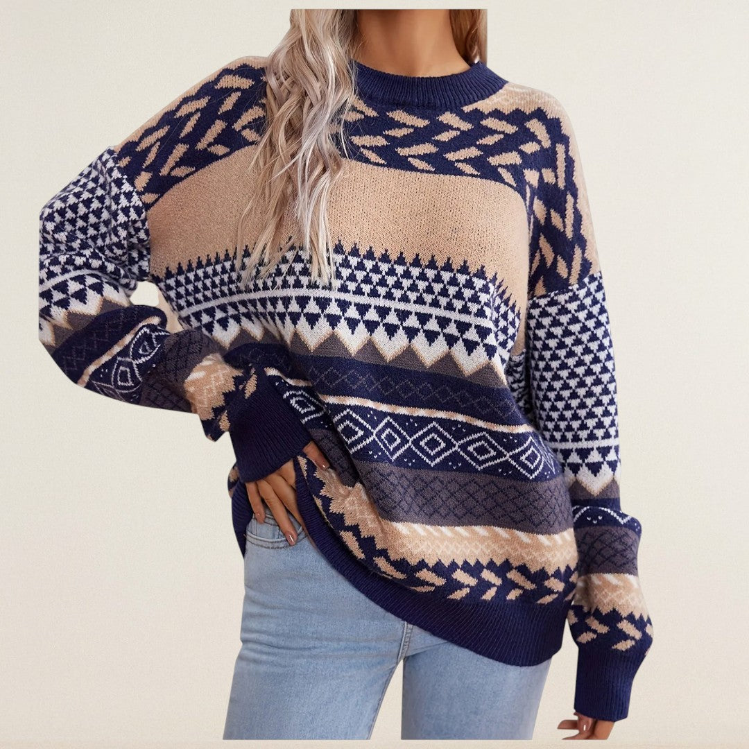 Tabea – Pullover mit grafischem Strickmuster