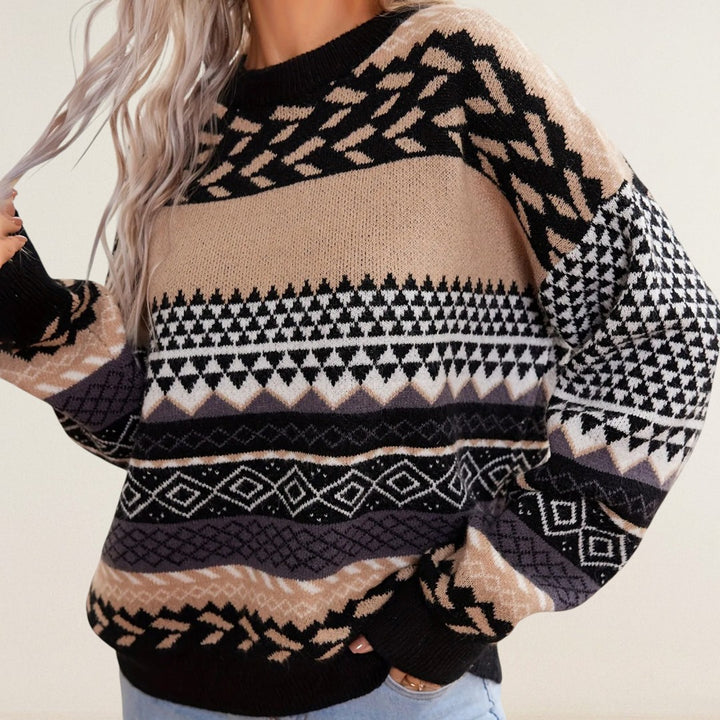 Tabea – Pullover mit grafischem Strickmuster