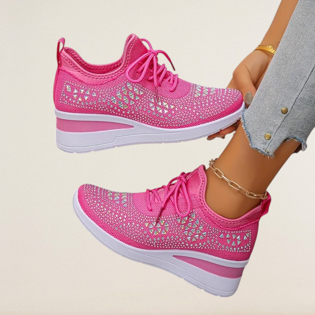 Ladina – orthopädischer Knit-Sneaker mit Glanzdetails