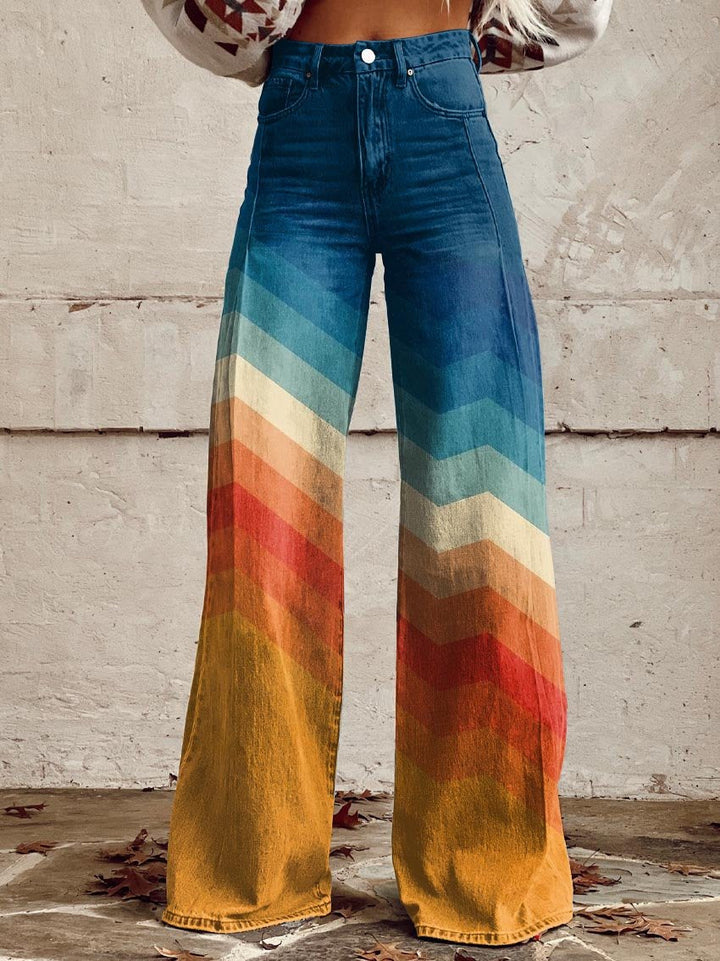 Ylaria™ | Retro Zigzag Broeken