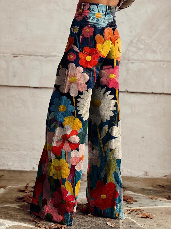 Briselle™ | Elegant Floral Trousers
